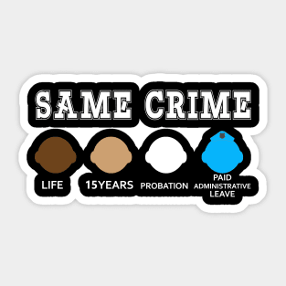 SAME CRIME Sticker